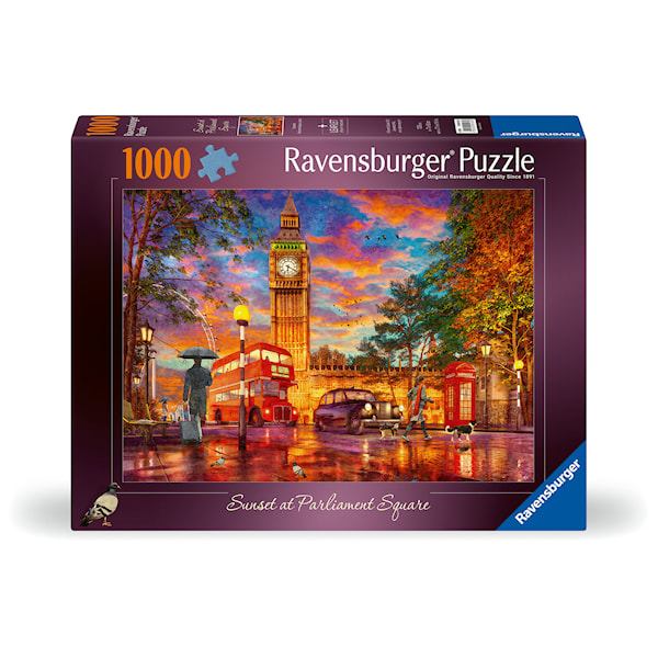 Pussel Sunset At Parliament Square 1000 bitar, Ravensburger