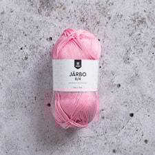 8/4 Bomullsgarn 50 g Sockervaddrosa (32078) Järbo
