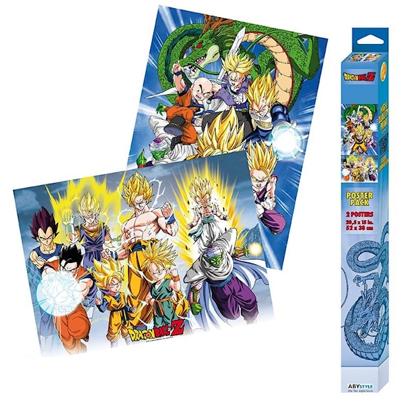 Set 2 Chibi Posters, Dragon Ball - Groups (52x38 cm)