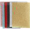 Stryktyg Iron-on A5 Mixade färger Glitter 6-pack