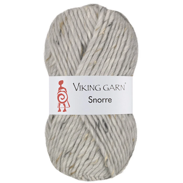 Snorre 100 g Lys Grå Tweed 201 Viking Garn