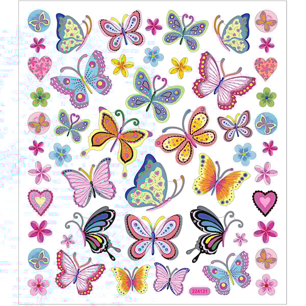 Creativ Company - Stickers Flowers and Butterflies 1 Sheet