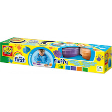 Fingerfärg Fluffig från 2 år 4-pack SES Creative