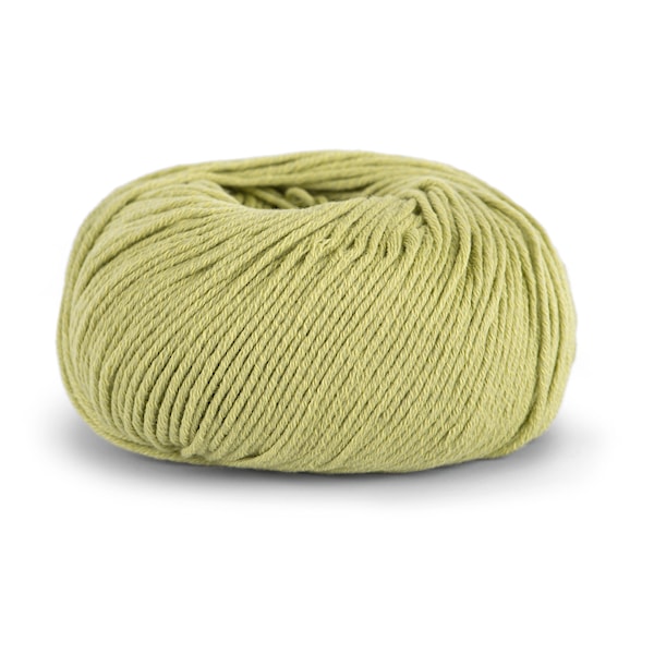 Knit At Home Classic Cotton Merino Ullmix 50 g Gulgrønn 815