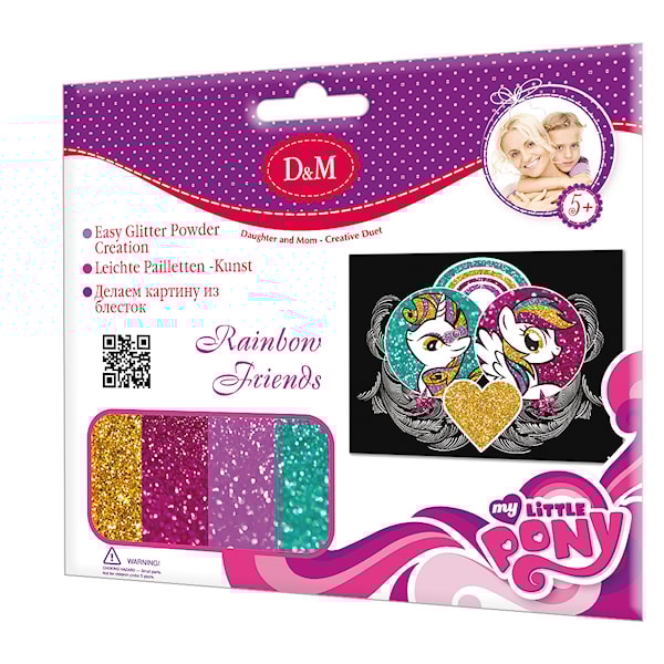 Dekorera din egen tavla, Rainbow glitter, My Little Pony