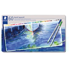 Karat® akvarell 60-pack av högsta kvalitet i metallask Staedtler