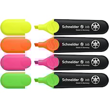 Överstrykningspenna Neon 4-p Schneider Job