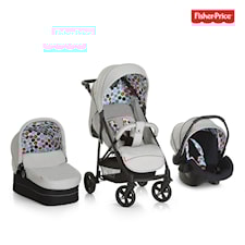 Barnevognpakke Toronto 4 Triosett, Gumball Grey, Fisher Price