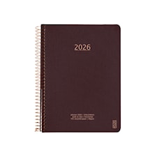 Kalender A5 2026 Vecka Per Uppslag Coffee KOZO