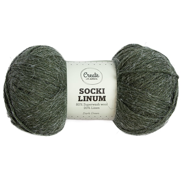 Socki Linum Garn Ullmiks 100 g Adlibris