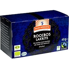 Kung Markatta Rooibos Lakrits Tepåsar 20 st Eko