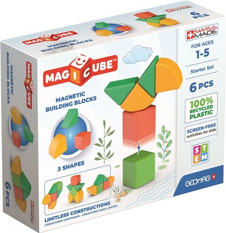 Geomag Magicube 3 Shapes Recycled Starter Set 6 osaa