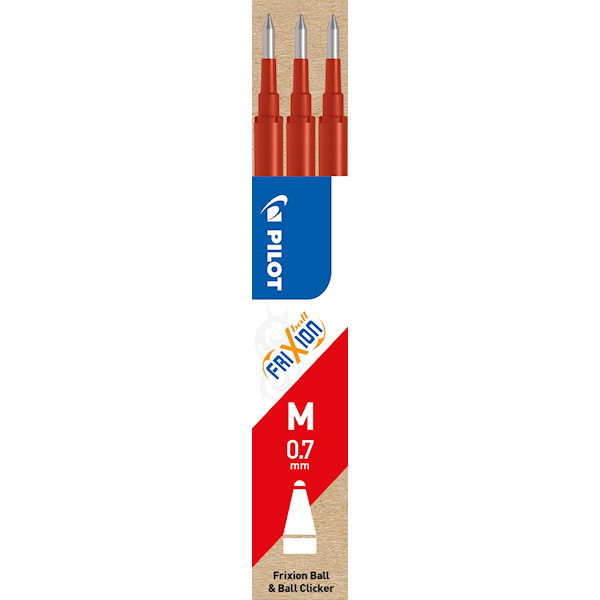 Refill Pilot Frixion 0,7 rød (3)