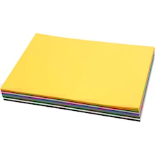 Creativ kartong, ass. farger, A4, 210x297 mm, 180 g, 12x10 ark/ 1 pk.