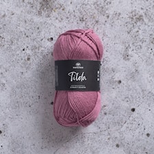 Tilda Garn Bomullsmix 50 g gammalrosa 543 Svarta Fåret