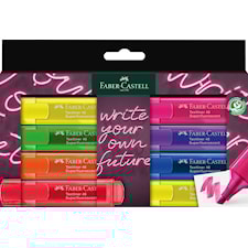 Överstrykningspennor Neon 8-p, Faber-Castell