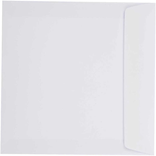 Standard konvolutt, str. 17x17 cm, 120 g, 50 stk.