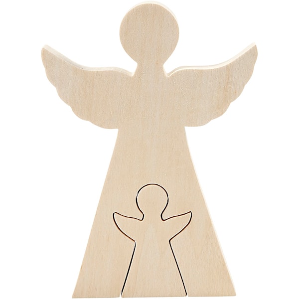 2i1 figur, engler, H: 7,8+20 cm, D: 2 cm, B: 4,5+14,3 cm, 1 sett