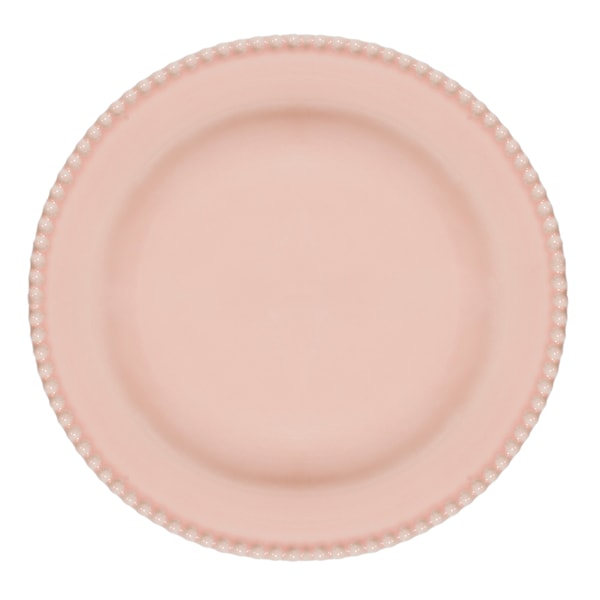 Tallerken, Details, 24 cm, Pudderrosa, IMK