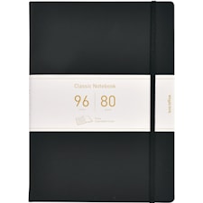 Anteckningsbok A4 Svart PU Linjerad BNT Office