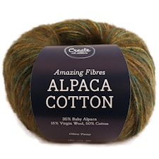 Adlibris Alpaca Cotton 50g Olive Twist A693