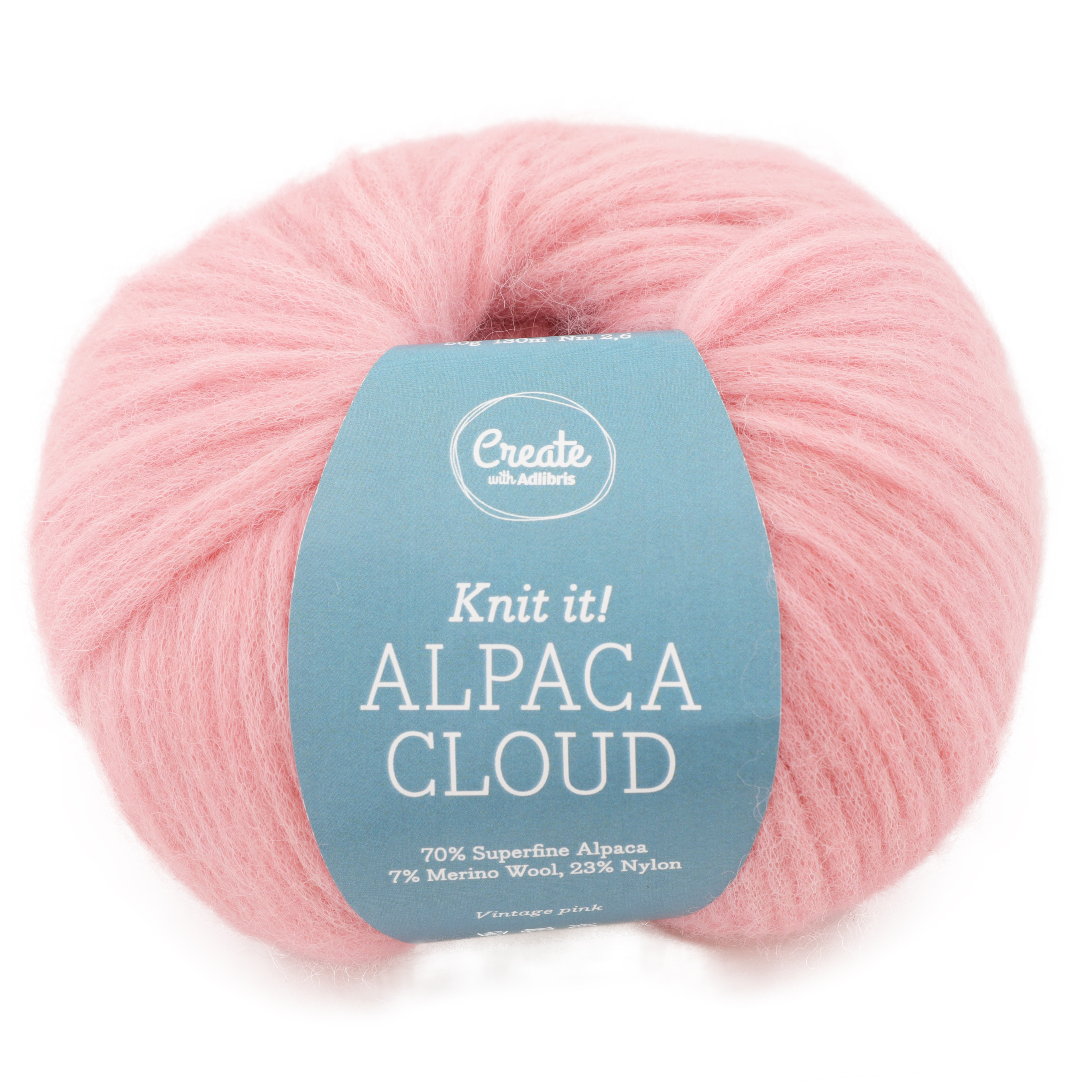 Adlibris Alpaca Cloud 50 Gram (vintage Pink, Light Mint+ 13 Muuta Väriä ...