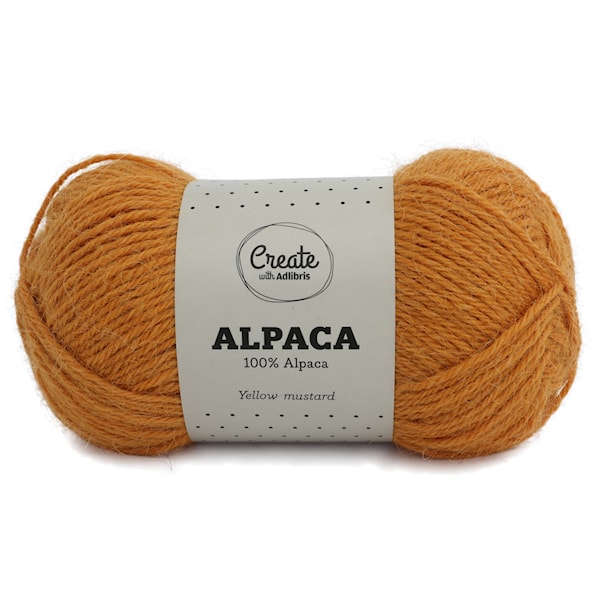 Adlibris Alpakkalanka 50g Yellow Mustard A018