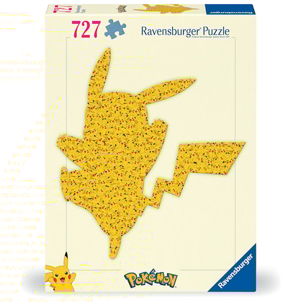 Pokémon Shaped Pikachu Puslespill 727 brikker, Ravensburger