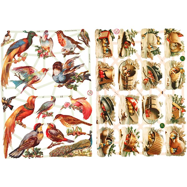 Kiiltokuvat, linnut, 16,5x23,5 cm, 2 ark/ 1 pkk, online | Adlibris  verkkokauppa – Laaja valikoima ja edulliset hinnat