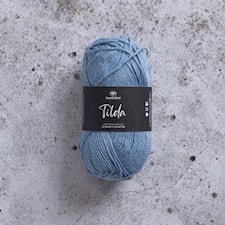 Tilda Garn Bomullsmix 50 g dimblå 66 Svarta Fåret
