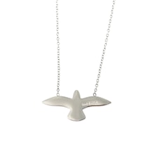 Bud To Rose, Dove Kort Halskjede, Sølv