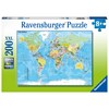 Världskarta Pussel 200 bitar Ravensburger