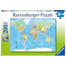 Världskarta Pussel 200 bitar Ravensburger