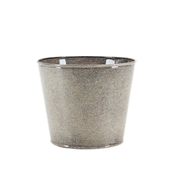 Kruka Metall Rosa 15x17 cm
