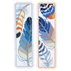 Kirjontapakkaus, kirjanmerkki Blue Feathers 2 kpl 6 x 20 cm Vervaco