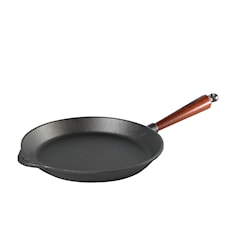Skeppshult Stekpanna Med Trähandtag Dia 28 cm Gjutjärn