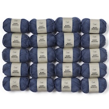Adlibris Baby Merinoull Garn 50g Denim Blue A029 20-pack