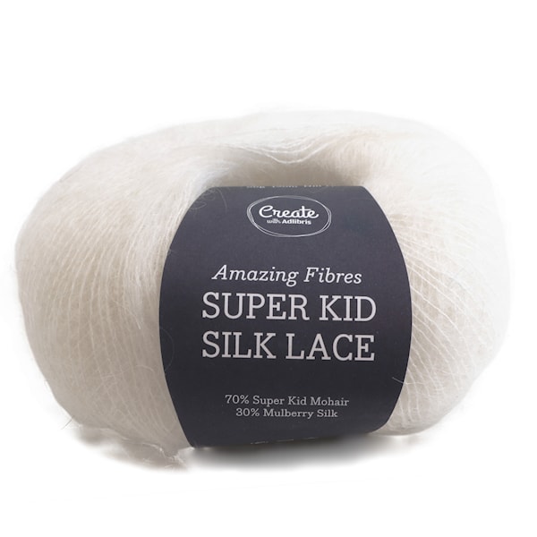 Adlibris, Super Kid Silk Lace, 25 g, White A426