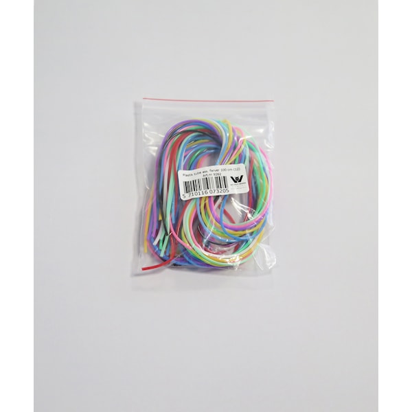 Maskholder, plastslange 2 mm, 12 stk