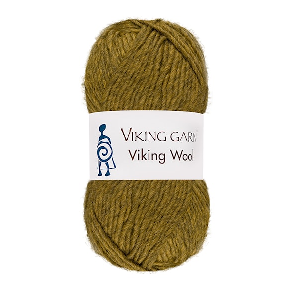 Viking Wool Garn 50 g Gulgrön 544 Viking Garn