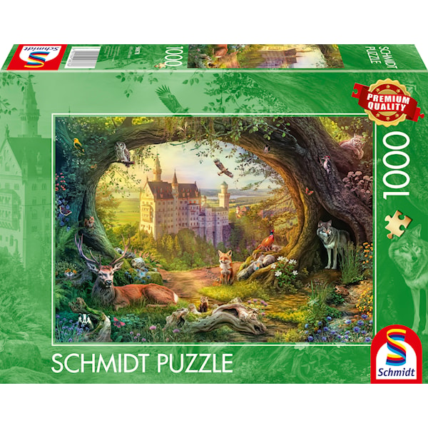 Fairy Tale Castle And Forest Magic Pussel 1000 Bitar Schmidt
