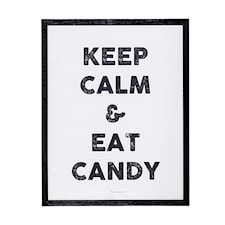 Tavla Eat Candy, Svart, Bloomingville