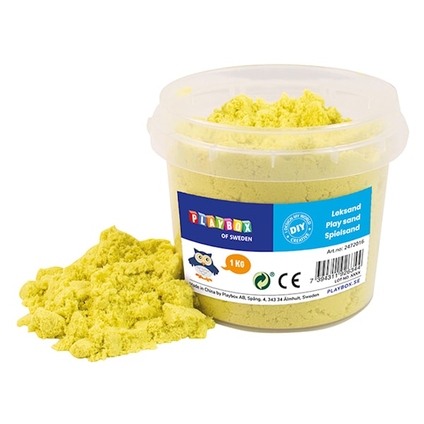 Lekesand Gul 1 kg Playbox