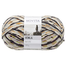 Novita, Venla Nature, Garn, Ullmiks, 100 g, Måke 892