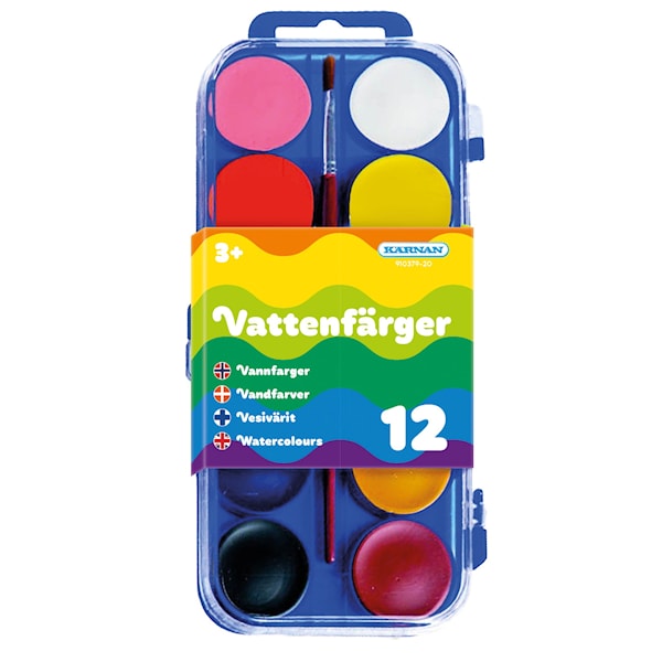 Vattenfärger 12 Färger Kärnan