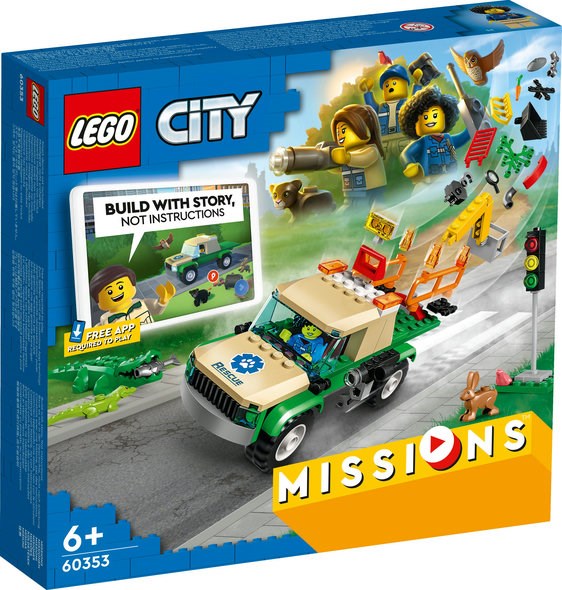 Räddningsuppdrag med vilda djur LEGO® City Missions (60353)| Adlibris