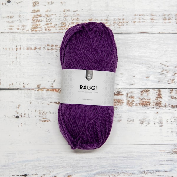 Raggi Garn Ullmix 100 g Deep Plum 15179 Järbo