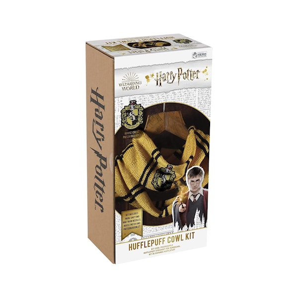 Harry Potter Loop Scarf Knit Set, Hufflepuff