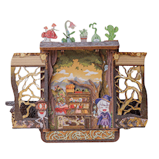 Book Nook: Mini DIY Magneettinen Taikakauppa, Caratem