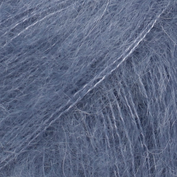 Kid- Silk Uni Color Garn Mohair Silke 25 g Stormblå 39 Drops